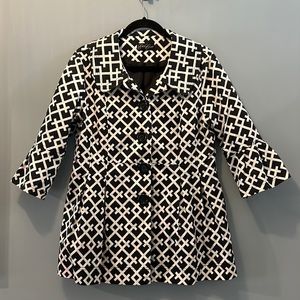 Black and white light summer jacket